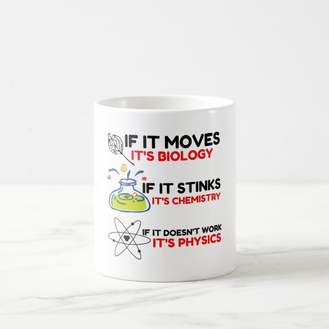 Caneca De Café FÍSICA DA QUÍMICA BIOLÓGICA DA Ciência (Centro)