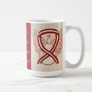 Caneca De Café Fita Angel Mug de Consciência do Cancer Oral