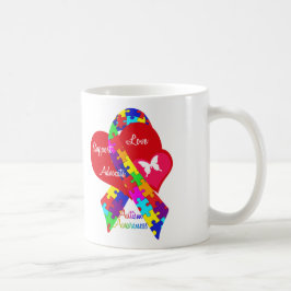 Caneca De Café Fita Autismo Interlacada