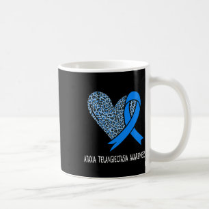 Caneca De Café Fita Azul de Conscientização da Ataxia Telangiecta
