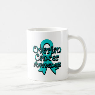 Caneca De Café Fita da consciência do câncer de ovário