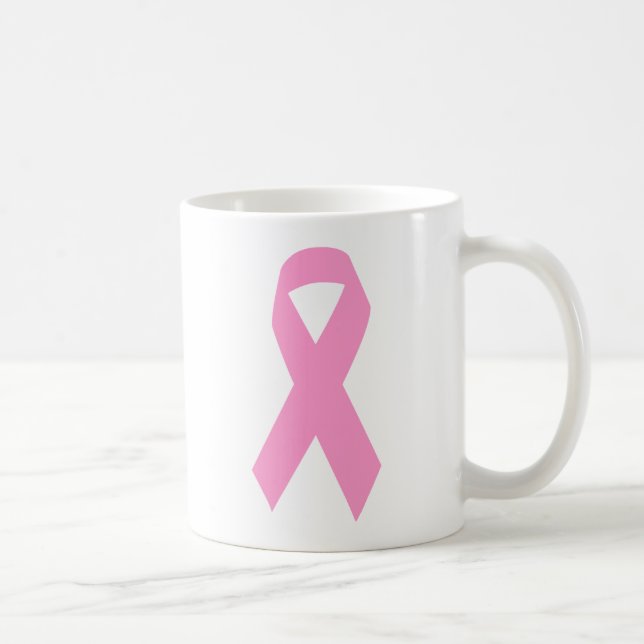 Caneca De Café Fita de Consciência Rosa (Direita)