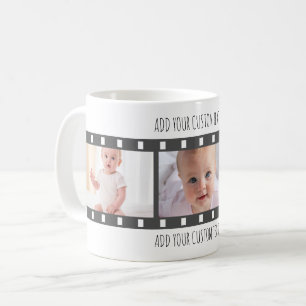 Caneca De Café Fita de Filme Personalizada Mug Fotográfica com Te