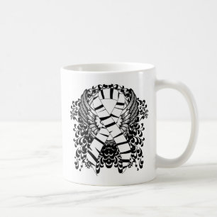 Caneca De Café Fita de Impressão Zebra com Asas