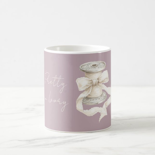 Caneca De Café Fita de Marfim Roxo (Centro)