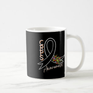 Caneca De Café Fita De Sensibilização Do Crps - Design frontal E
