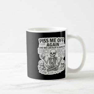 Caneca De Café Fita Duct Skeleton Engraçado Halloween Sarcástico