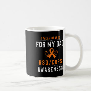 Caneca De Café Fita Laranja Sensibilização Para O Presente De Pai