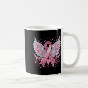Caneca De Café Fita Nk Asas de Anjo Sensibilização para Cancro da