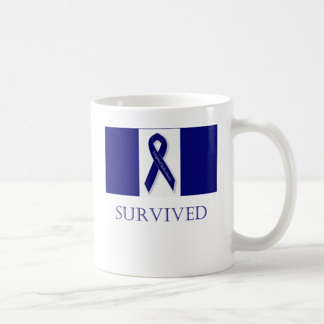Caneca De Café Fita que do índigo eu sobrevivi. DBI (Direita)
