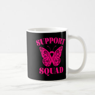 Caneca De Café Fita Rosa de Consciência do Cancer de Mama de Supo