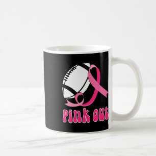 Caneca De Café Fita rosa-fina de Fita rosa para sensibilização do