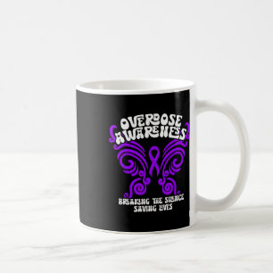 Caneca De Café Fita Roxa de Conscientização sobre Superose Vício