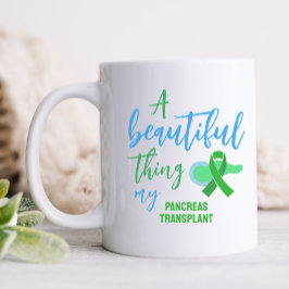 Caneca De Café Fita Verde de Transplante de Pâncreas Personalizad