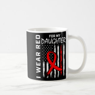 Caneca De Café Fita Vermelha Para a Consciencialização da Doença