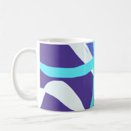 Caneca De Café Fitas de Azul