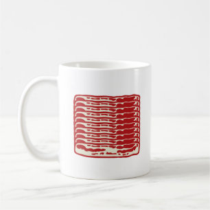 Caneca De Café Fitas de bacon para amantes de bacon