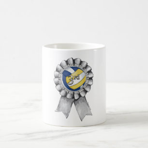 Caneca De Café Fitas de Voleibol 3º