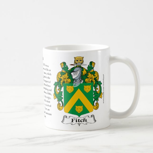 Caneca De Café Fitch, a origem, o significado e a crista (Direita)