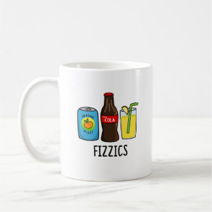 Caneca De Café Fizzics Engraçado Fizzy Cola Bebe Pun