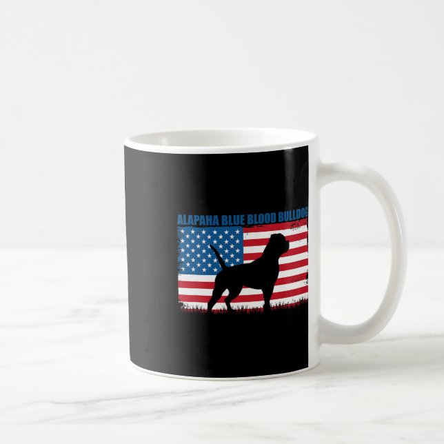 Caneca De Café Flag Alapaha Blue Blood Buldog (Direita)