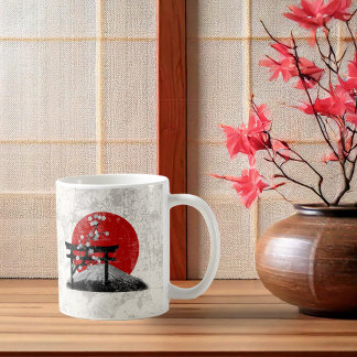 Caneca De Café Flag e Symbols of Japan ID153