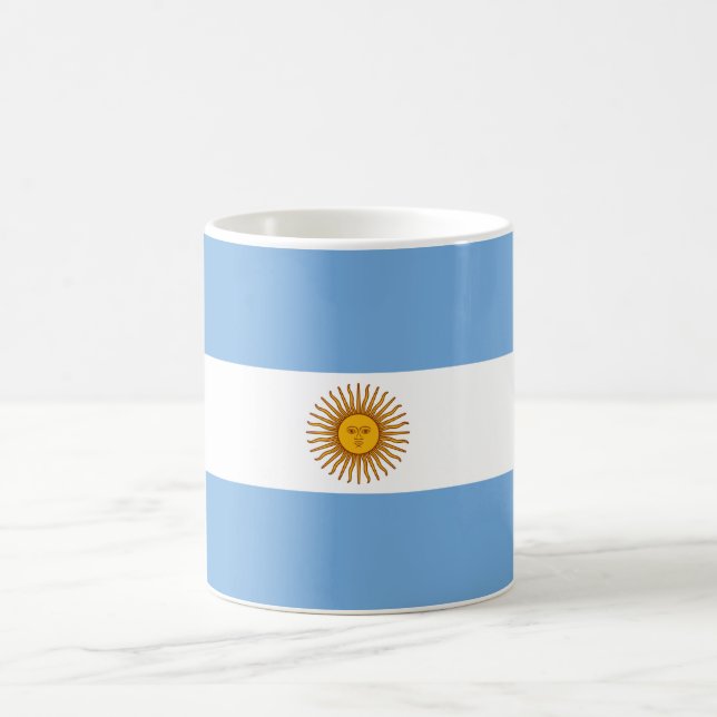 Caneca De Café Flag of Argentina (Centro)