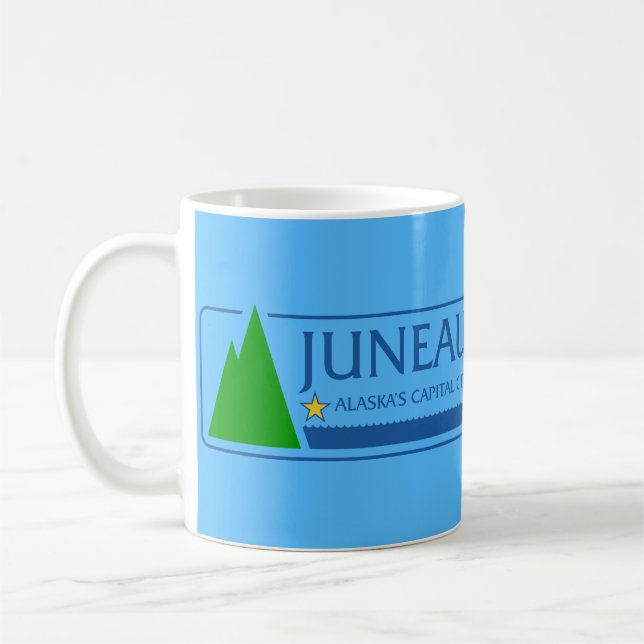 Caneca De Café Flag of Juneau, Alaska (Esquerda)