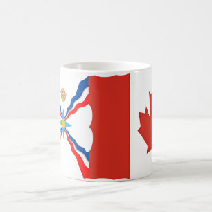 Caneca De Café Flags Mug Assírio Canadiano