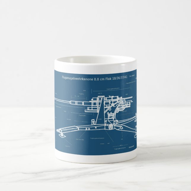 Caneca De Café Flak 88 Coffee Mug (Centro)