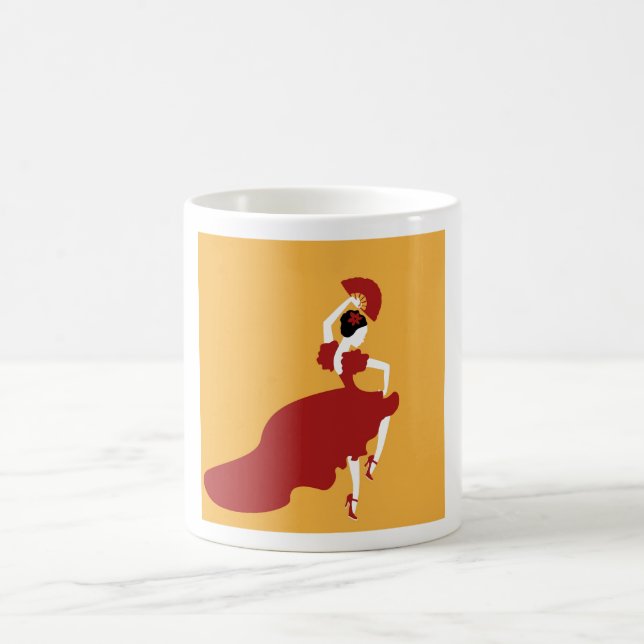 Caneca De Café Flamenco Dançarino Café Mug (Centro)