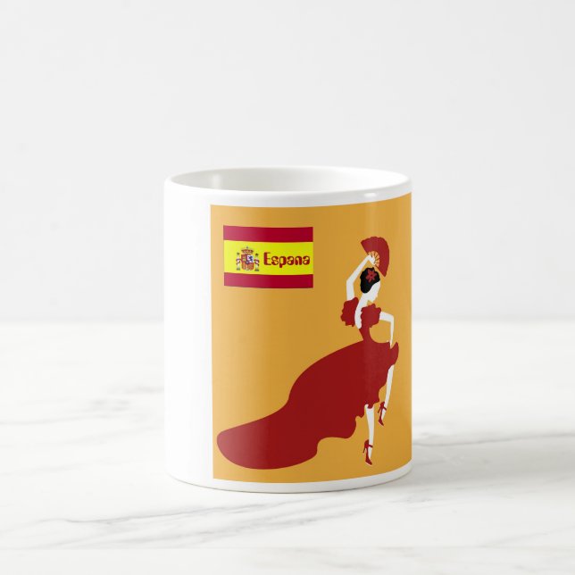 Caneca De Café Flamenco Dançarino Café Mug (Centro)