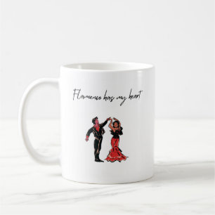 Caneca De Café Flamenco Tem Meu Coração