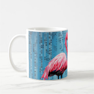 Caneca De Café Flamingo Animal Bird Art Decaint