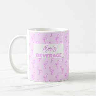 Caneca De Café Flamingo Awake Stand em Uma perna