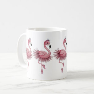 Caneca De Café Flamingo Balé Dancer