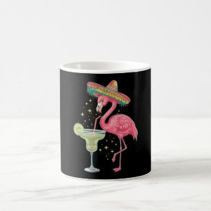 Caneca De Café Flamingo Bebendo Margarita Engraçado Poncho Mexica