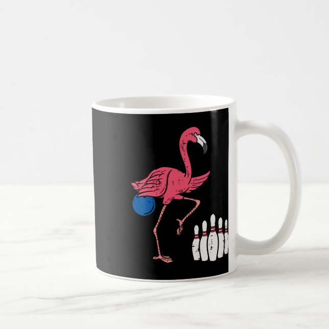 Caneca De Café Flamingo Boliche Engraçada Equipe do Esporte Bowle (Direita)