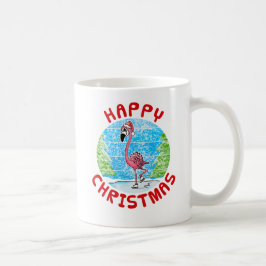 Caneca De Café Flamingo Christmas Willife Nature Ice Skater
