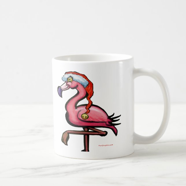 Caneca De Café Flamingo Chritmas (Direita)