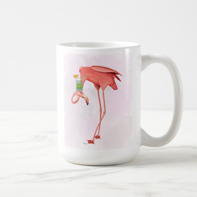 Caneca De Café Flamingo com coquetel (Direita)
