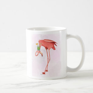 Caneca De Café Flamingo com coquetel