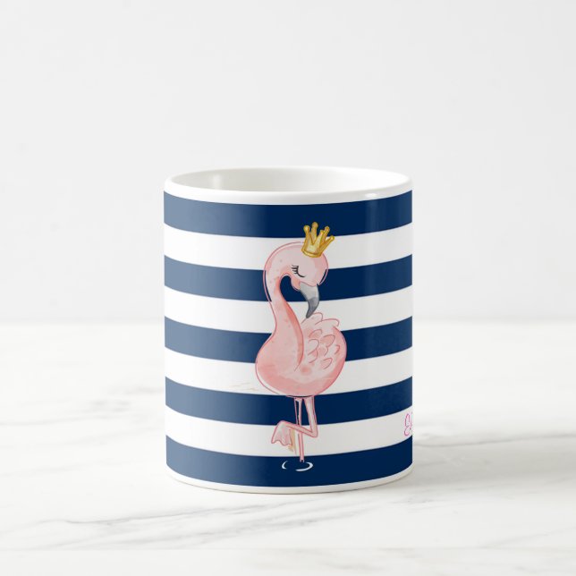 Caneca De Café Flamingo Cor-de-Rosa,Marinho Azul Frisas (Centro)