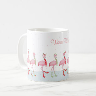 Caneca De Café flamingo de Natal