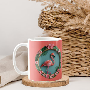 Caneca De Café Flamingo em Equilíbrio