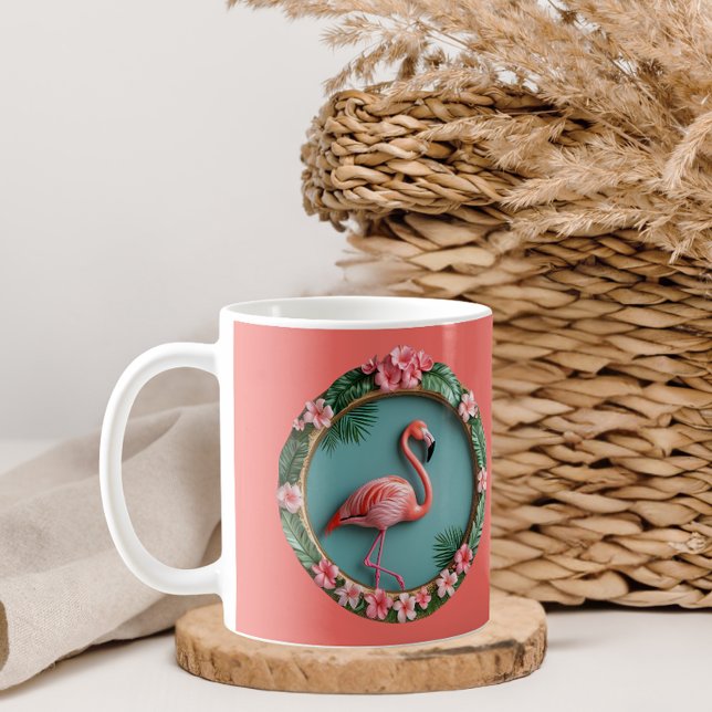 Caneca De Café Flamingo em Equilíbrio (Criador carregado)