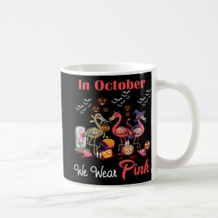 Caneca De Café Flamingo Em Outubro Vestimos O Cancer Rosa Hal