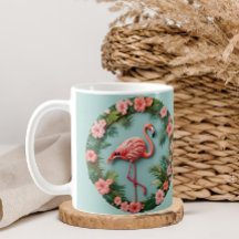 Flamingo Equilibrista Tropical Elegante