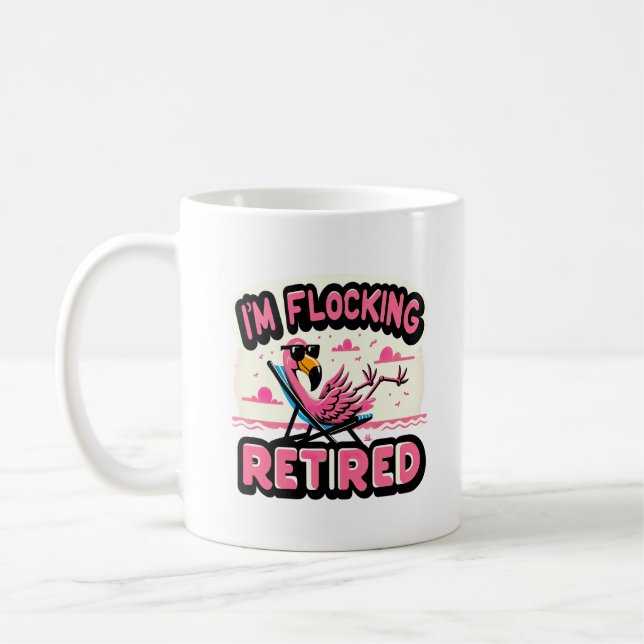 Caneca De Café Flamingo Flocando Reforma Funarosa Aposentada (Esquerda)