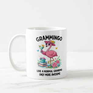 Caneca De Café Flamingo Grammingo Como uma Avó Normal Só que Mais